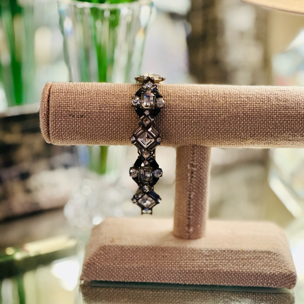 Chloe + Isabel Silver and Black Geometric Bracelet